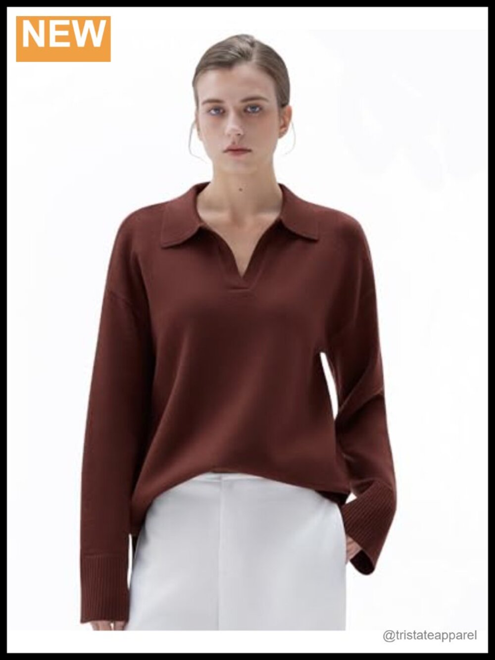 Cashmere V-Neck Oversized Pullover Sweater Long Sleeve Cozy Knit